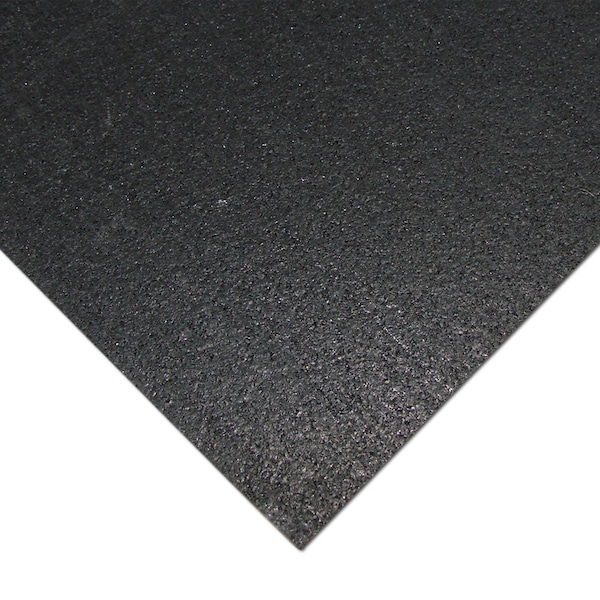 Rubber-Cal "Elliptical Mat" Heavy-Duty Rubber Mat - 3/16 in. x 4 ft. x 6.5 ft. - Black - 03-101-WABC