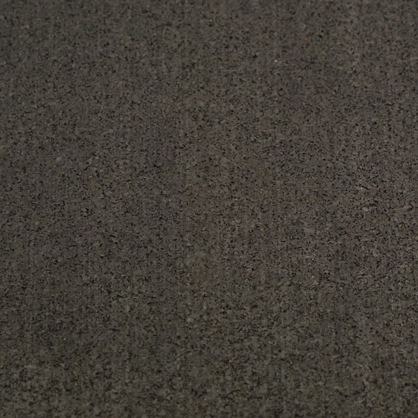 Rubber-Cal "Elliptical Mat" Heavy-Duty Rubber Mat - 3/16 in. x 4 ft. x 6.5 ft. - Black - 03-101-WABC