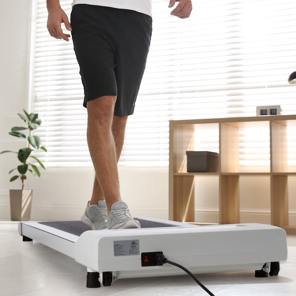 Rad Sportz Walking Pad - Under Desk Treadmill with LED Display - Portable Treadmill by White - 80-5213