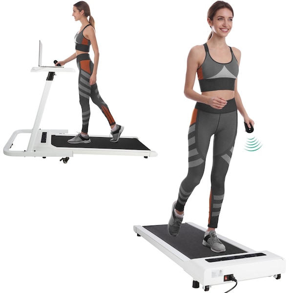 Rad Sportz Walking Pad - Under Desk Treadmill with LED Display - Portable Treadmill by White - 80-5213