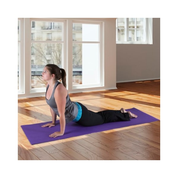 Leisure Sports Non Slip Yoga Mat Double Sided Comfort Foam, Durable Exercise For Fitness, Pilates, Workout (Purple) - 967782XKC
