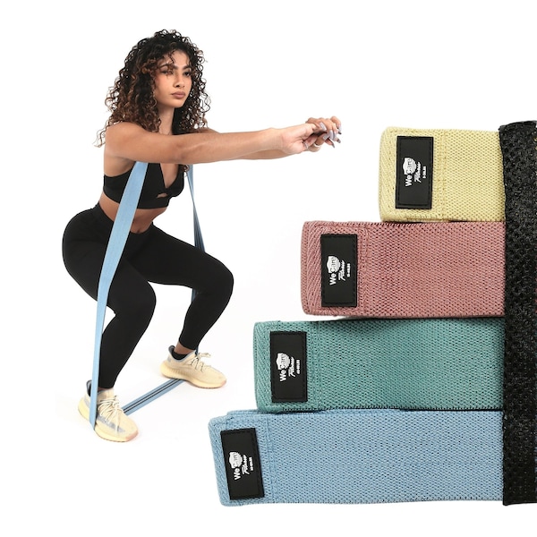 Wecare Fitness Full-Body Workout 4 Pack Resistance Bands, 4 Levels of Resistance, Mesh Carrying Bag, 4PK - WC-4P-RBS