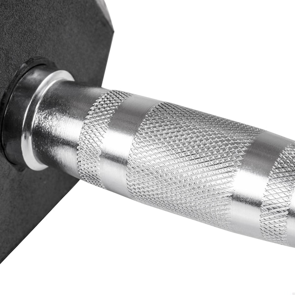 Lifeline Fitness Hex Rubber Dumbbell, 15lbs - LLHRD15