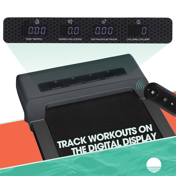 Rad Sportz Walking Pad - Under Desk Treadmill with LED Display - Portable Treadmill by Gray - 80-5214