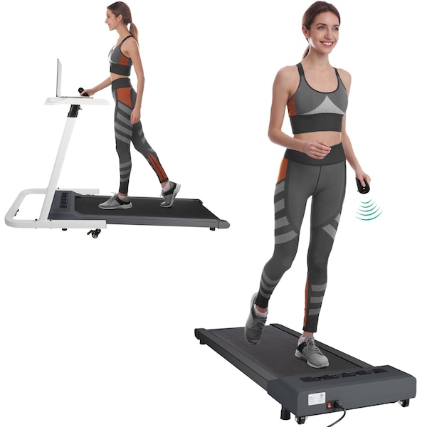 Rad Sportz Walking Pad - Under Desk Treadmill with LED Display - Portable Treadmill by Gray - 80-5214