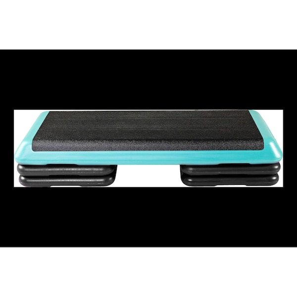 The Step Health Club Size Platform With four 4 Original Risers - Teal - F1010W