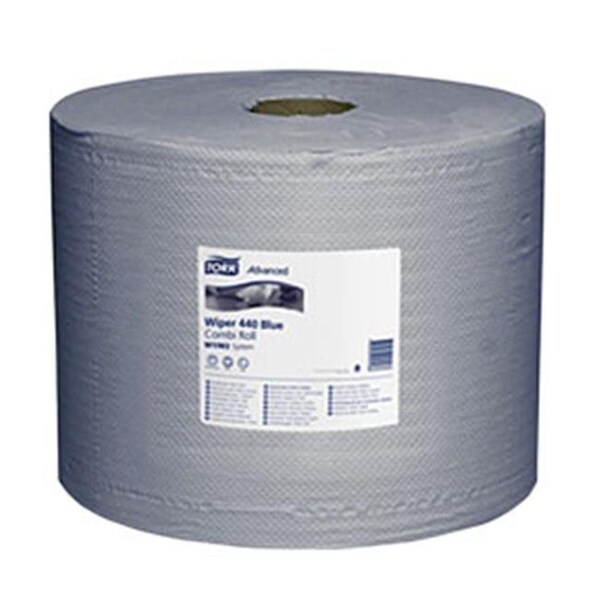 Tork Tork 132441 4-Ply Advanced 440 Center Pull Wiper - Blue; 1 1 in. x 15.7 5 in. - MOL-132441