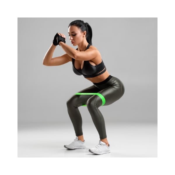 Hastings Home Set of 4 Resistance Bands Exercise Loops for Fitness, Muscle Toning, Stretching, Physical Therapy - 878888EOE