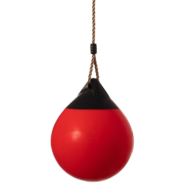 Playberg Hanging Adjustable Ball Round Swing, Inflatable Heavy Duty Rubber Round Swing Ball, Pump Included - QI004559.RD