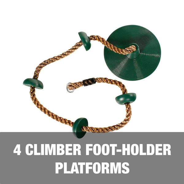 Snow Joe Bliss Outdoors Rope Climber Swing W Carabiner  Tree Strap - BH-318S