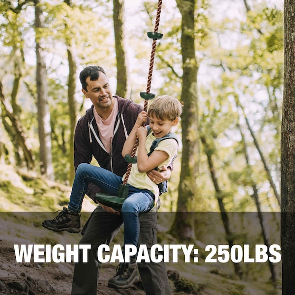 Snow Joe Bliss Outdoors Rope Climber Swing W Carabiner  Tree Strap - BH-318S