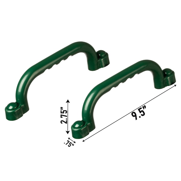 Playberg Safety Grab Handles Set, Kids Outdoor Play House Hand Grip Bars Playground Set Accessory - QI004563.GN