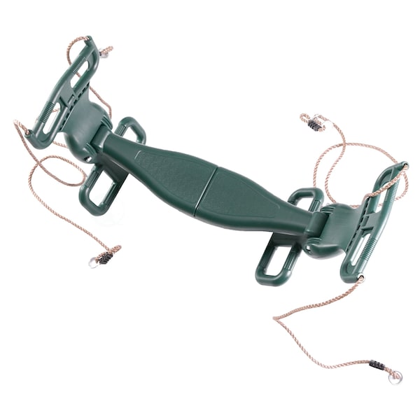 Playberg Plastic Double Glider Playground 2 Person Swing, Green - QI003582G