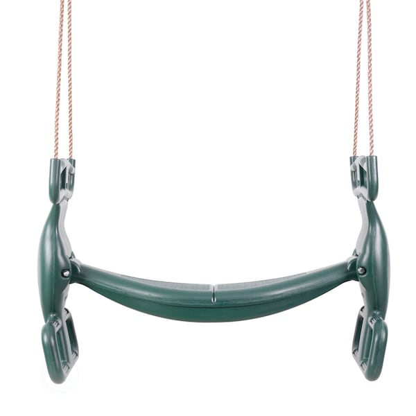 Playberg Plastic Double Glider Playground 2 Person Swing, Green - QI003582G