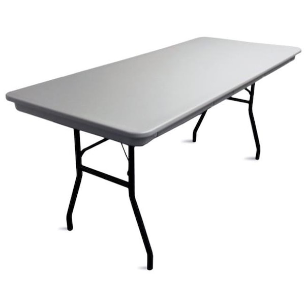 Mccourt McCourt 77800 72 x 30 Inch Commercialite Folding Table - Gray with Black Frame - 77800