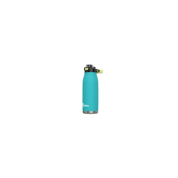 Newell Brands Distribution Radiant Push Button Water Bottle, Rubberized, Teal, 32 oz. - 2198460