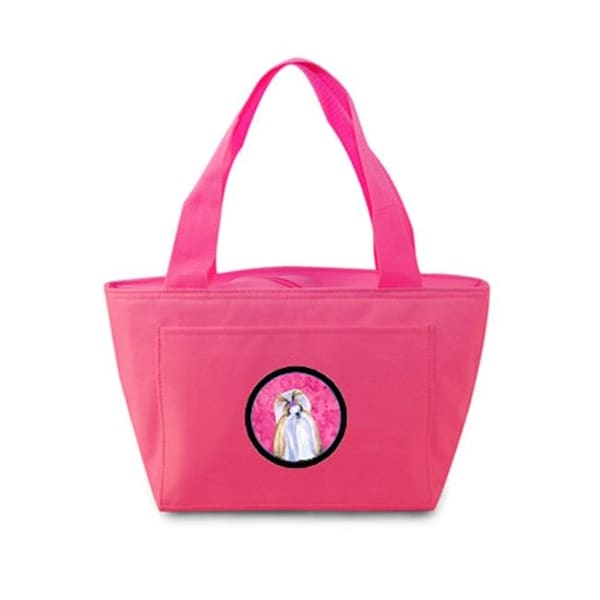 Carolines Treasures Carolines Treasures SS4741-PK-8808 Pink Shih Tzu Zippered Insulated School Washable And Stylish Lunch Bag Cooler - SS4741-PK-8808