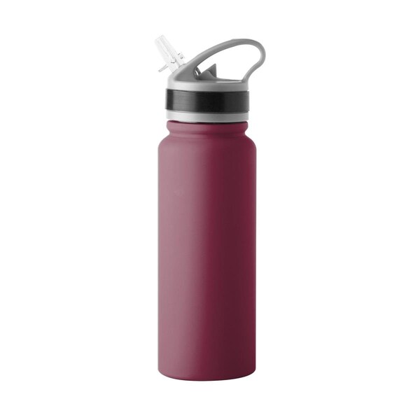 Perro Chino 25 oz Plain Maroon Stainless Flip Top Bottle - PE3026886