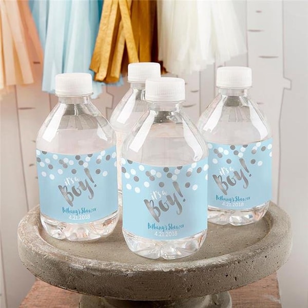 Kate Aspen Kate Aspen 31773NA Personalized Water Bottle Labels - Its a Boy - 31773NA