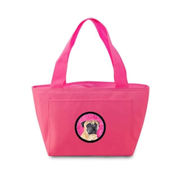 Carolines Treasures Carolines Treasures SC9125PK-8808 15 x 7 in. Mastiff Zippered Insulated School Washable and Stylish Lunch Bag Cooler; Pink - SC9125PK-8808