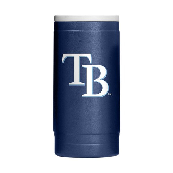 Logo Brands Tampa Bay Rays Flipside Powder Coat Slim Can Coolie - 528-S12PC-34