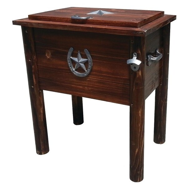Leigh Country Leigh Country TX94012 Cooler, 54 qt Cooler, Wood - TX94012