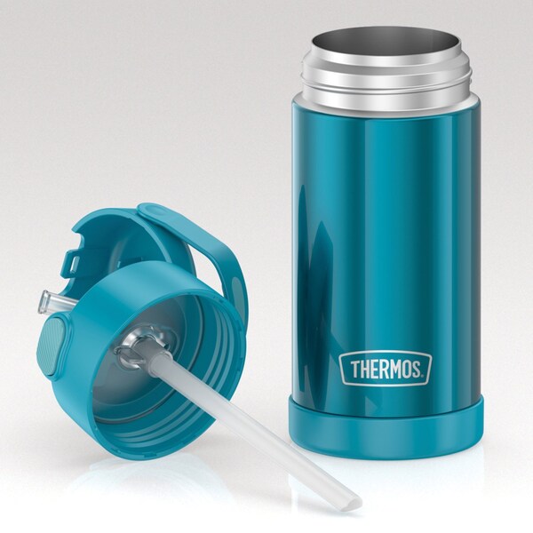 Thermos 12-Ounce FUNtainer Vacuum-Insulated Stainless Steel Bottle (Teal) - F4100TL6