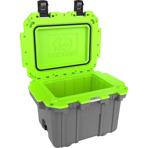 Pelican Cooler, 25.3 x 19 x 18.5 in, Gy/Gn - IM30QT