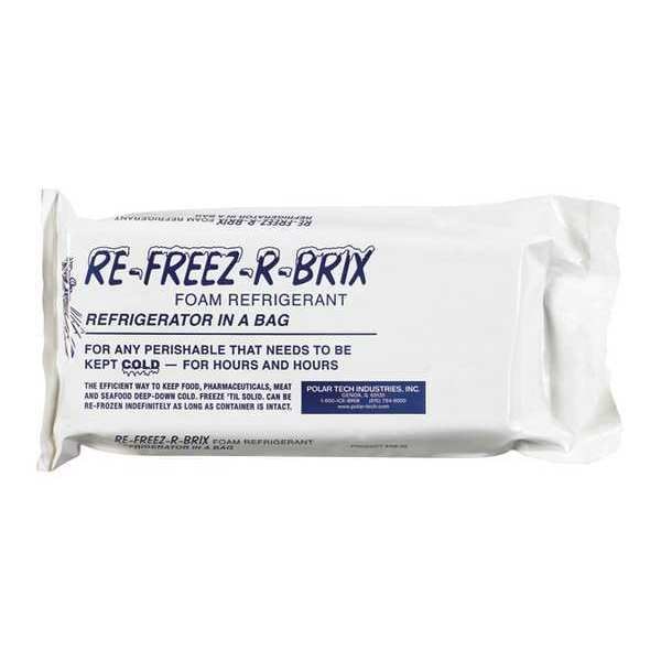 Re-Freez-R-Brix Re-Freez-R-Brix Cold Bricks, 9" x 4" x 1 1/2", White, PK6 - RB30