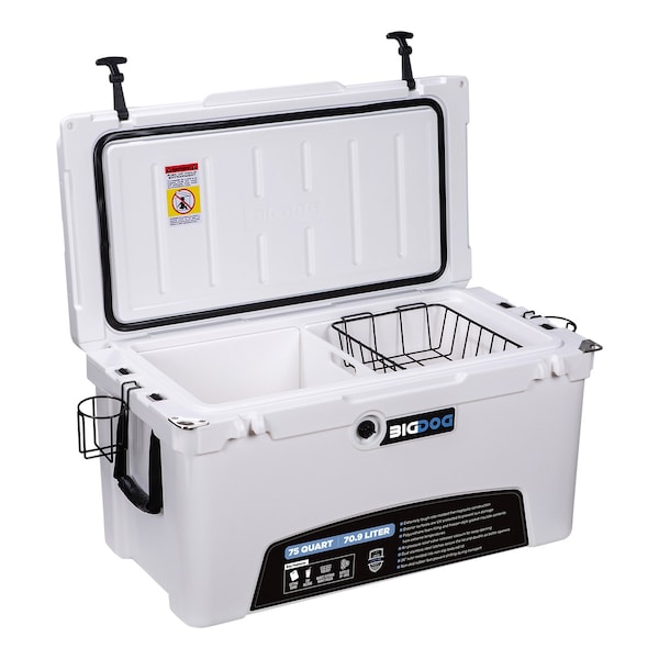 Husky Towing COOLER-FOOD AND BEVERAGE, 75 QT COOLER WITH ACCESSORIES - BDC75
