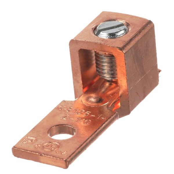 Conector mecánico de cobre Panduit, 1 orificio, 1 barril, recto Fl, CS125-14SL-QY - CS125-14SL-QY