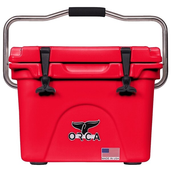 Orca Cooler, 20 qt Cooler, Red, 10 days Ice Retention - ORCRE/RE020