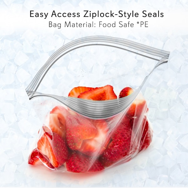 Nutrichef Ice Bag Cooler Pouches(20 Bags) - PKICPAK5