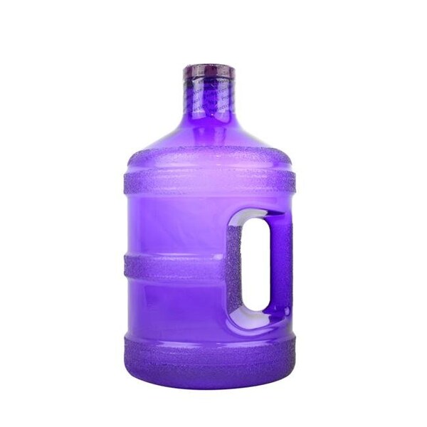 H8O H8O PG1GTH-48-Purple 1 gal Round Water Bottle with 48 mm Cap; Purple - PG1GTH-48-PURPLE
