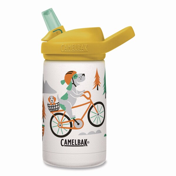 Camelbak Eddy + Kids Water Bottle, Biking Dogs Design, 12 oz, Multicolor - 2665107035