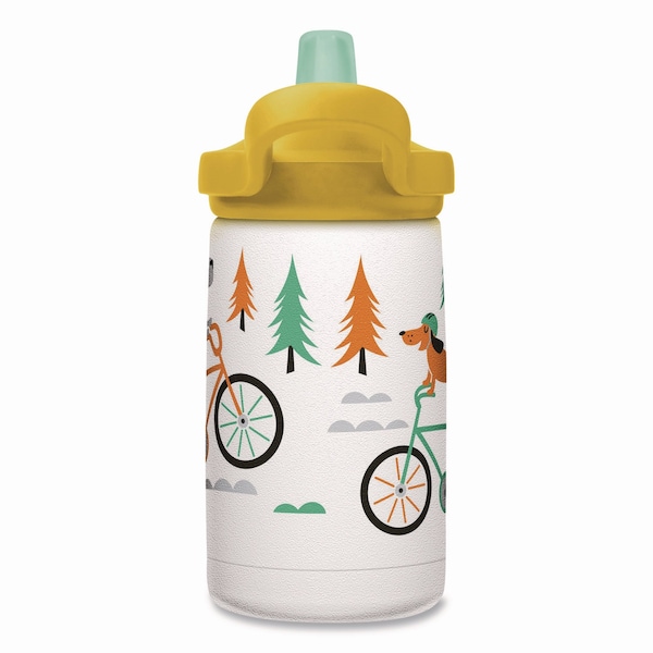 Camelbak Eddy + Kids Water Bottle, Biking Dogs Design, 12 oz, Multicolor - 2665107035