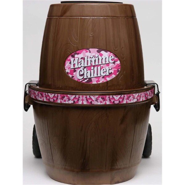 Whole-In-One Halftime Chiller Rolling Cooler; Hot Pink - Camo - WH3674042