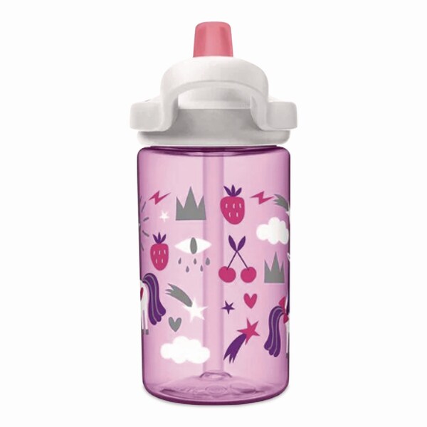 Camelbak Eddy + Kids Water Bottle, Unicorn Design, 12 oz, Multicolor - 2665501035