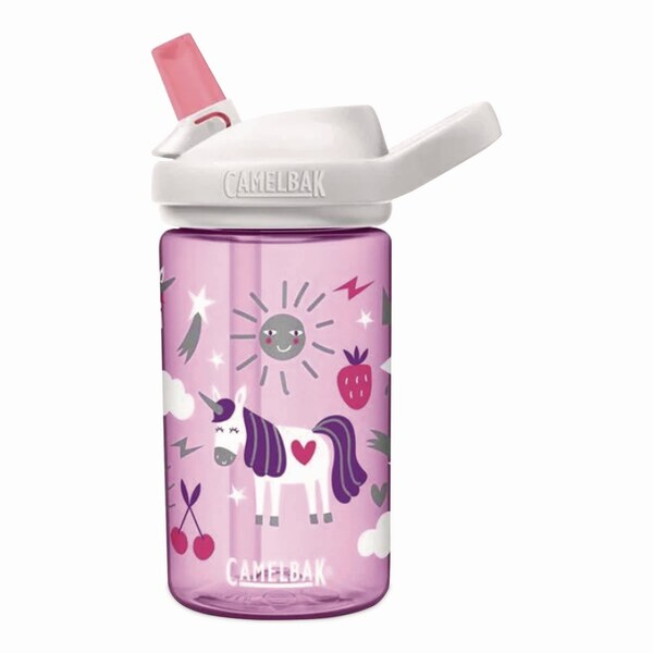 Camelbak Eddy + Kids Water Bottle, Unicorn Design, 12 oz, Multicolor - 2665501035