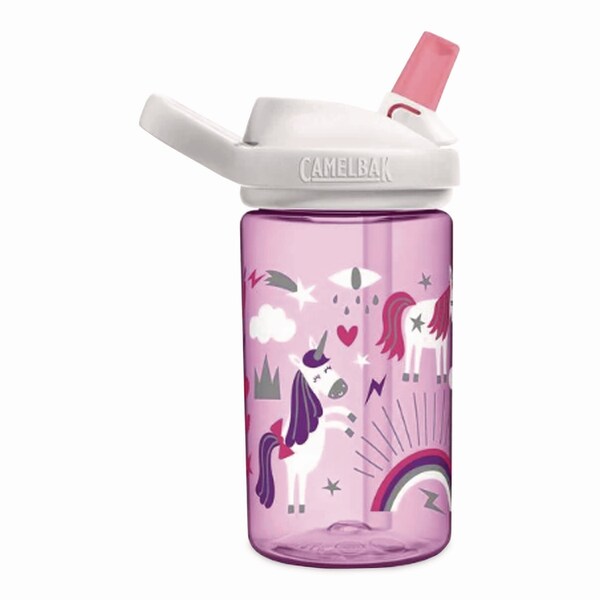 Camelbak Eddy + Kids Water Bottle, Unicorn Design, 12 oz, Multicolor - 2665501035