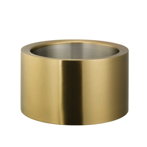 Service Ideas Double Wall Party Tub, 1.5 Gallon, Stainless Steel, Vintage Gold - PT2BSVG