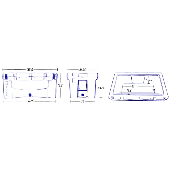 Canyon Coolers Cooler, Prospector 103 White Marble - P103WM