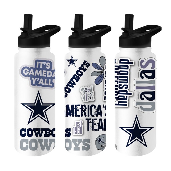 Logo Brands Dallas Cowboys 34oz Native Quencher Bottle - 609-S34QB-63