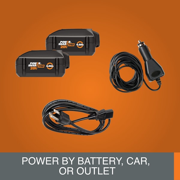 Worx 20V 5Ah Power Share Electric and Battery Powered Cooler, Battery and Charger Included - WX876L