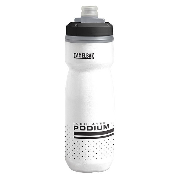 Camelbak Water Bottle, 21 oz., Plastic, White Body - 1874101062