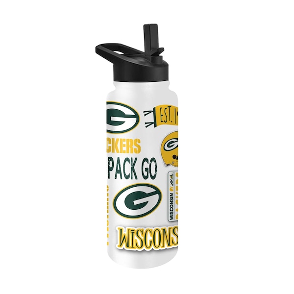 Logo Brands Green Bay Packers 34oz Native Quencher Bottle - 612-S34QB-63