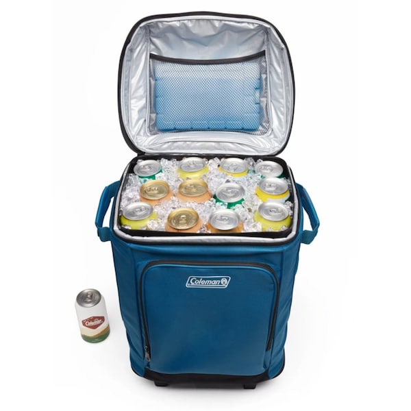 Coleman CHILLER 42-Can Soft-Sided Portable Cooler w/Wheels - Deep Ocean - 2158120