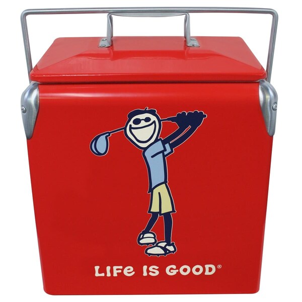 Leigh Country Life is Good 14qt. Cooler - Jake Golfing Red - LG 97069