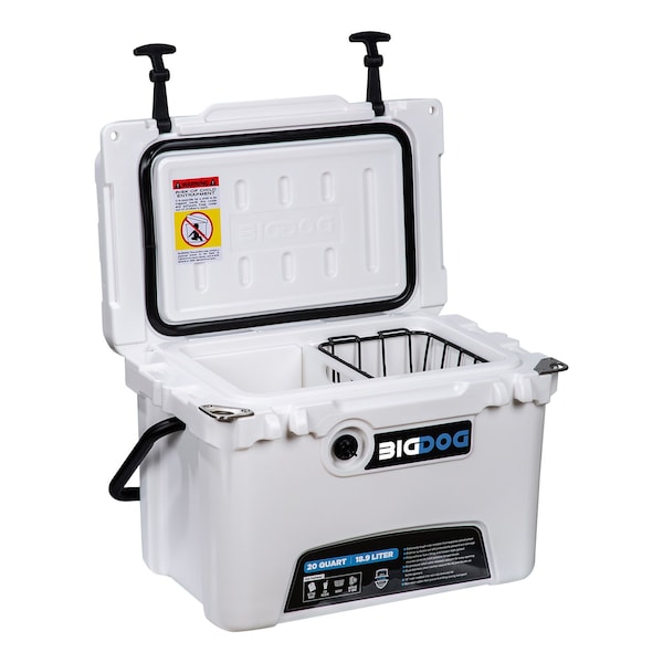 Husky Towing COOLER-FOOD AND BEVERAGE, 20 QT COOLER WITH ACCESSORIES - BDC20