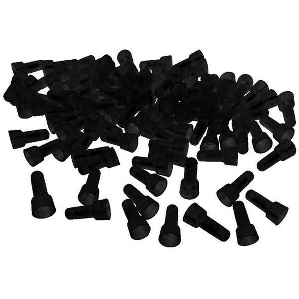 Terminales de crimpado de extremo cerrado Xscorpion BCC1614.1 para conectores de alambre calibre 14-16; Negro - 1000 piezas - BCC1614.1